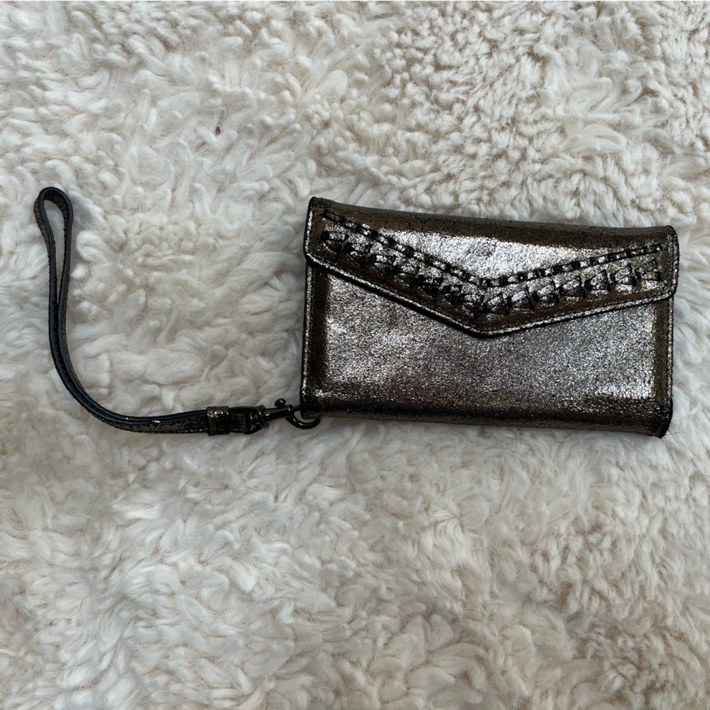 Rebecca Minkoff Black Phone Case Wallet Wristlet (Fits Vintage IPhone 7/8) - Picture 6 of 14